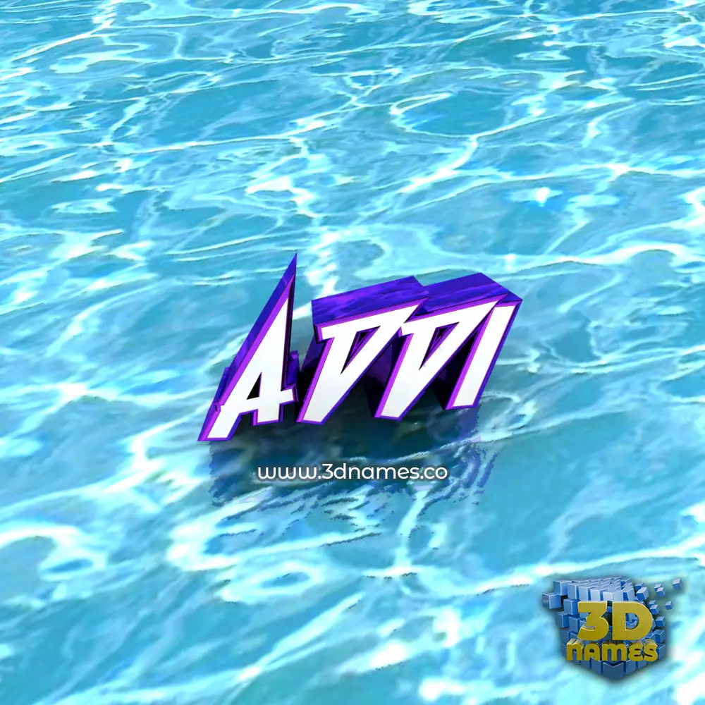 addi in Water style - 3D name wallpaper