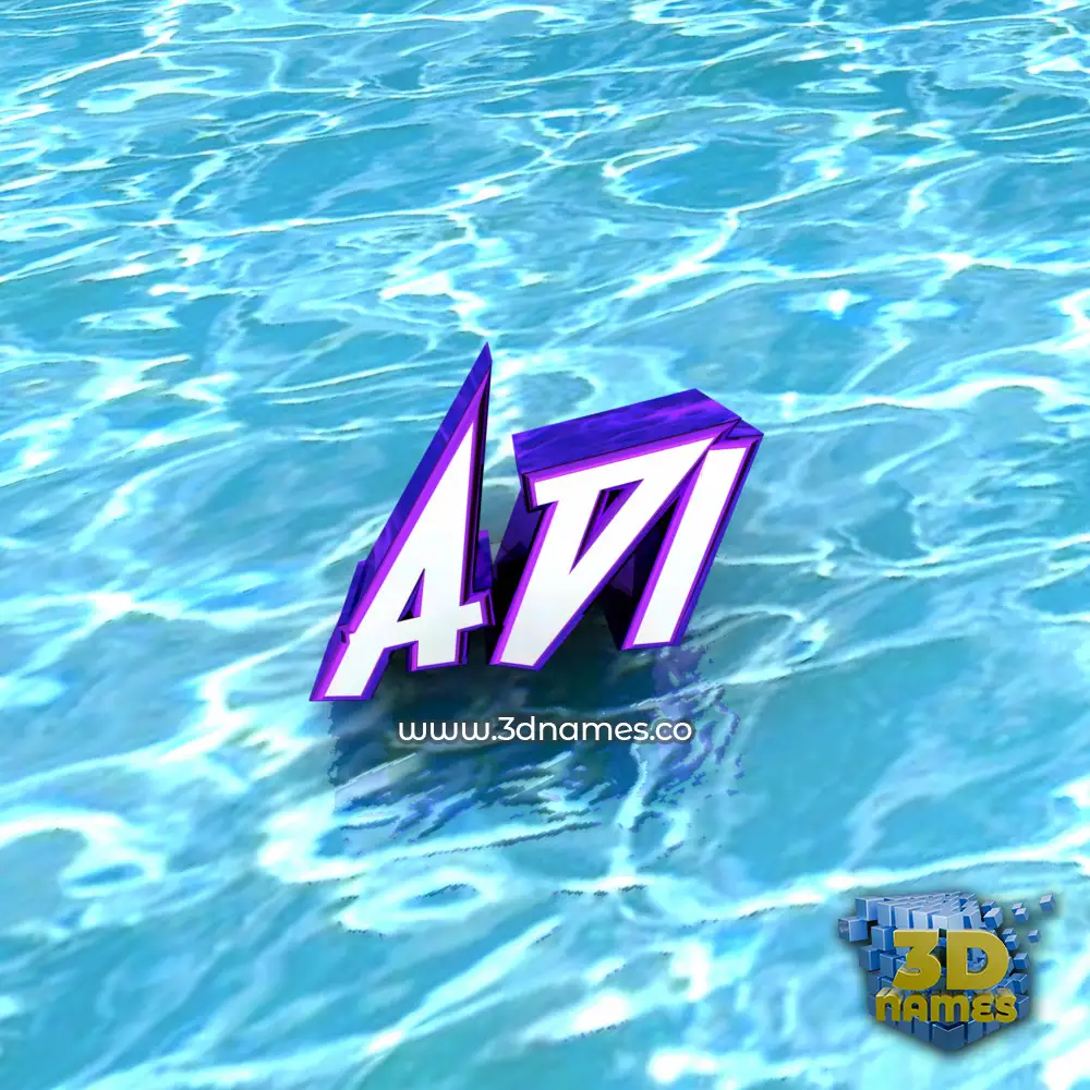 adi in Water style - 3D name wallpaper