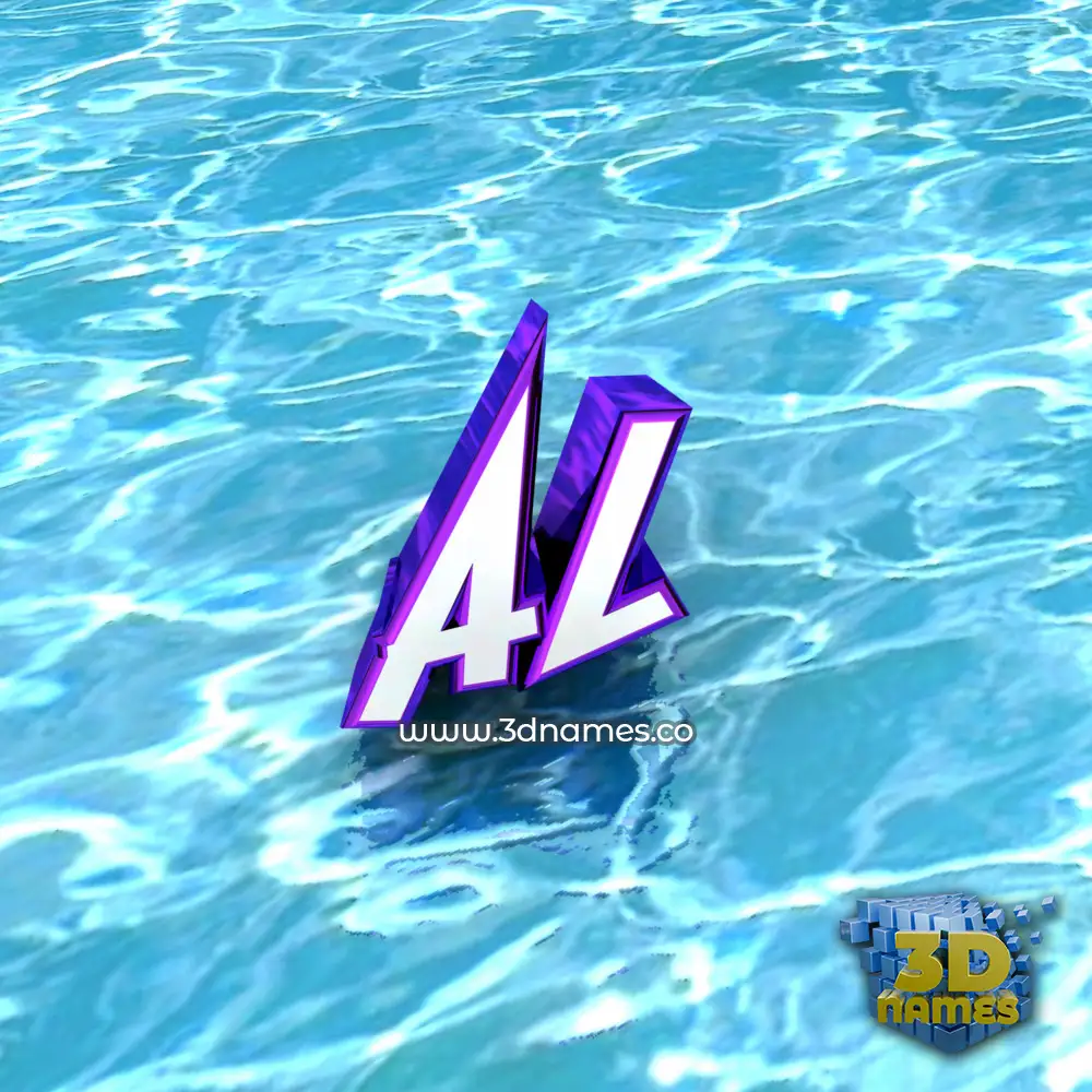 al in Water style - 3D name wallpaper