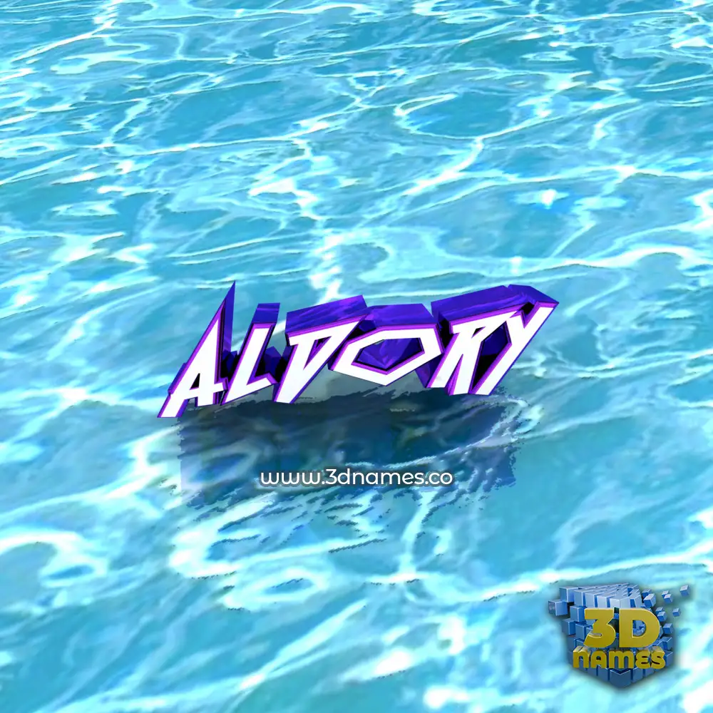 aldory in Water style - 3D name wallpaper