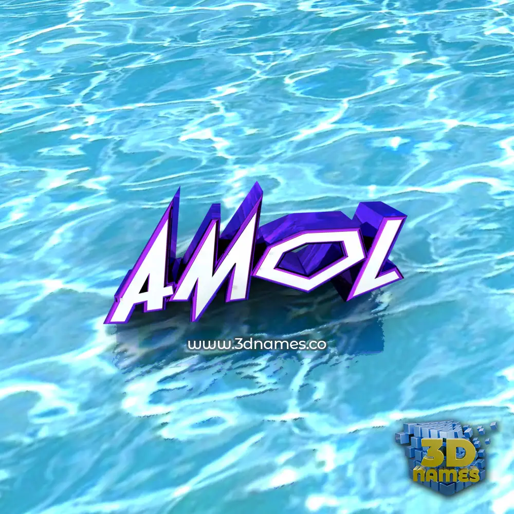 amol in Water style - 3D name wallpaper