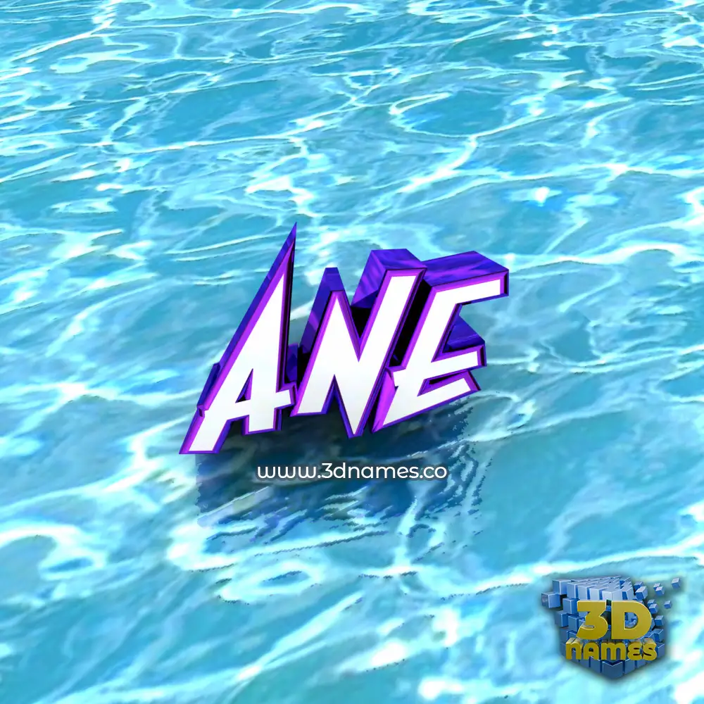 ane in Water style - 3D name wallpaper