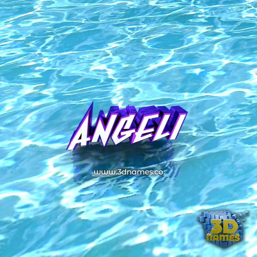 angeli in Water style - 3D name wallpaper