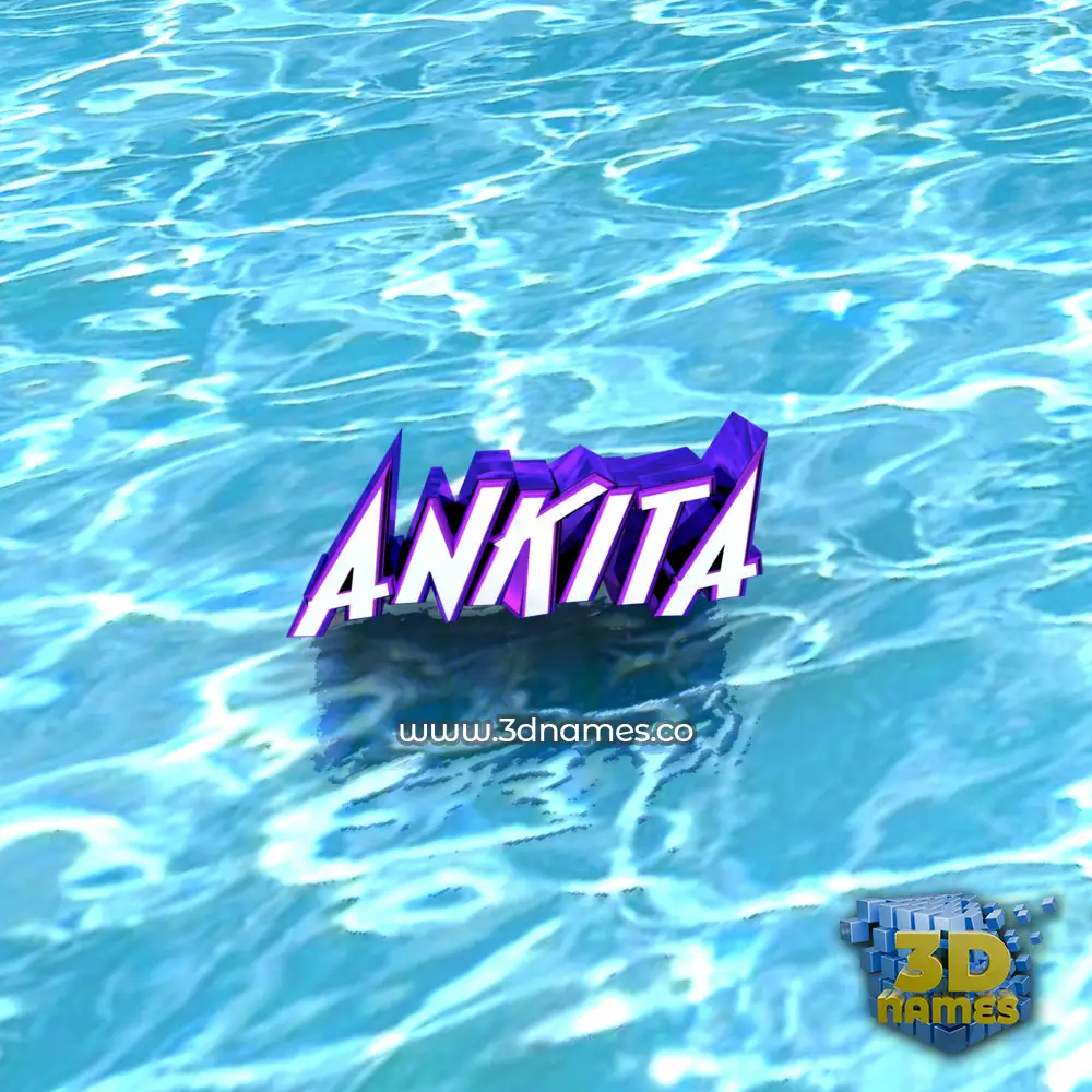 ankita in Water style - 3D name wallpaper