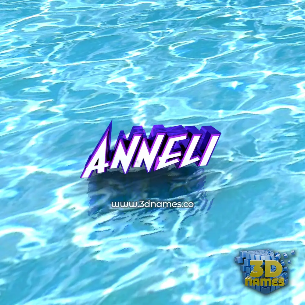 anneli in Water style - 3D name wallpaper