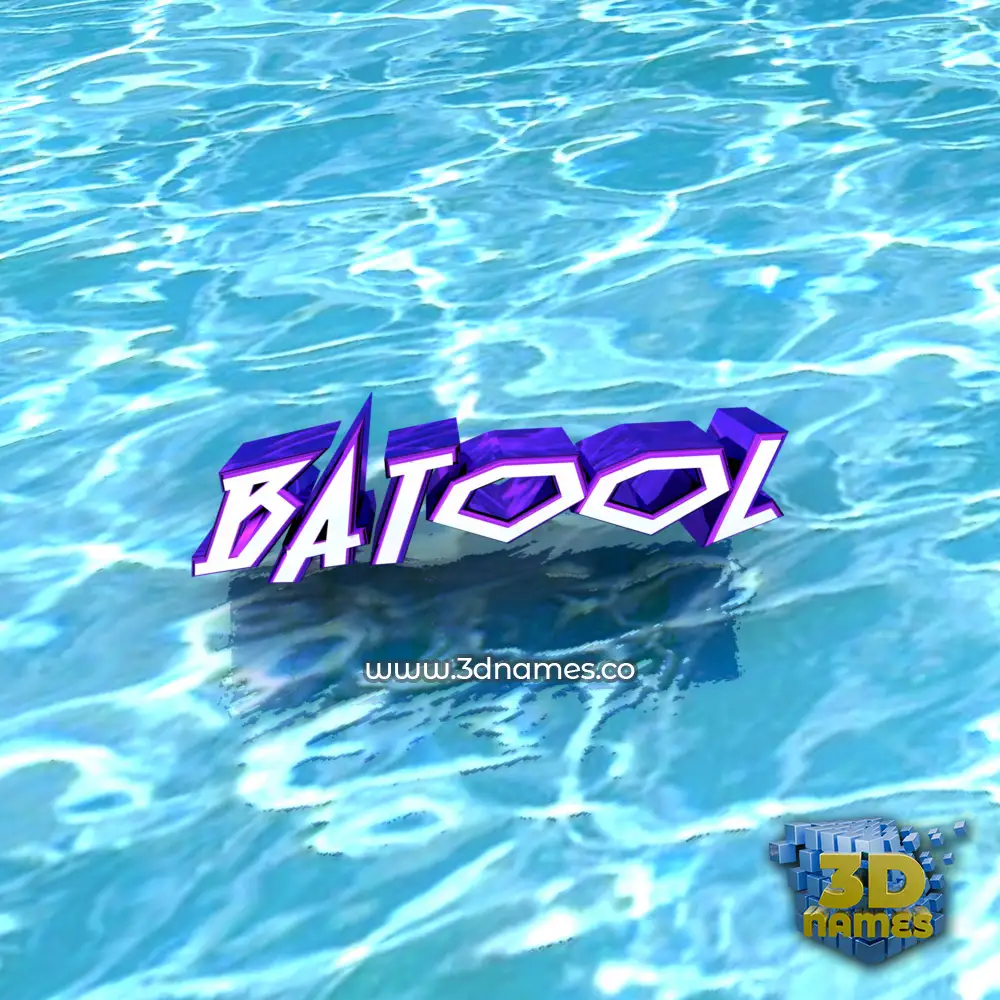 batool in Water style - 3D name wallpaper