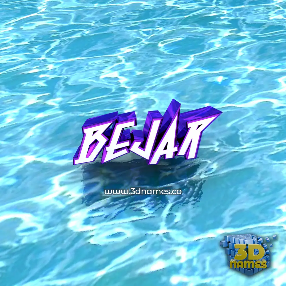 bejar in Water style - 3D name wallpaper