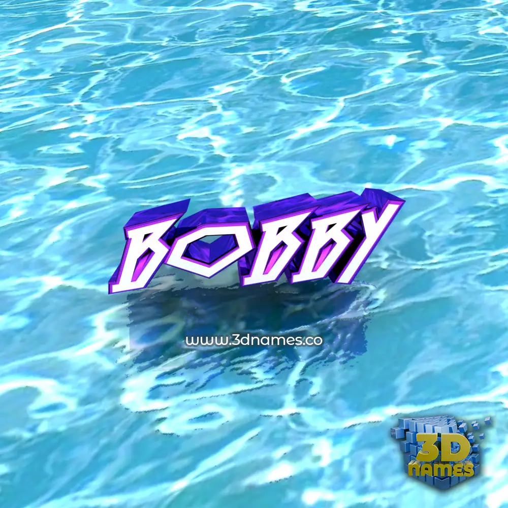 bobby in Water style - 3D name wallpaper
