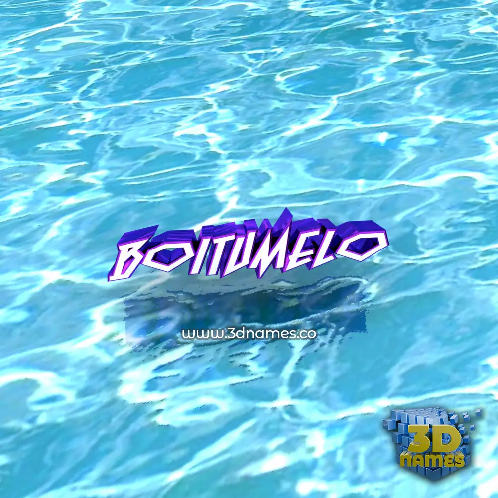 boitumelo in Water style - 3D name wallpaper