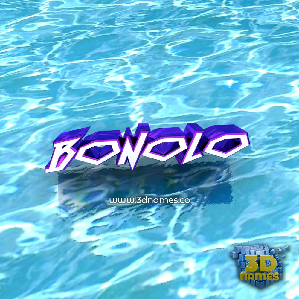 bonolo in Water style - 3D name wallpaper