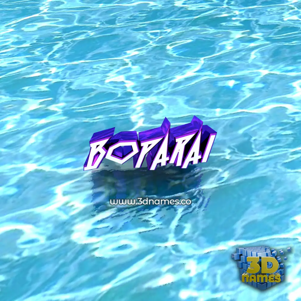 boparai in Water style - 3D name wallpaper