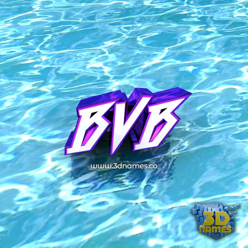 bvb in Water style - 3D name wallpaper