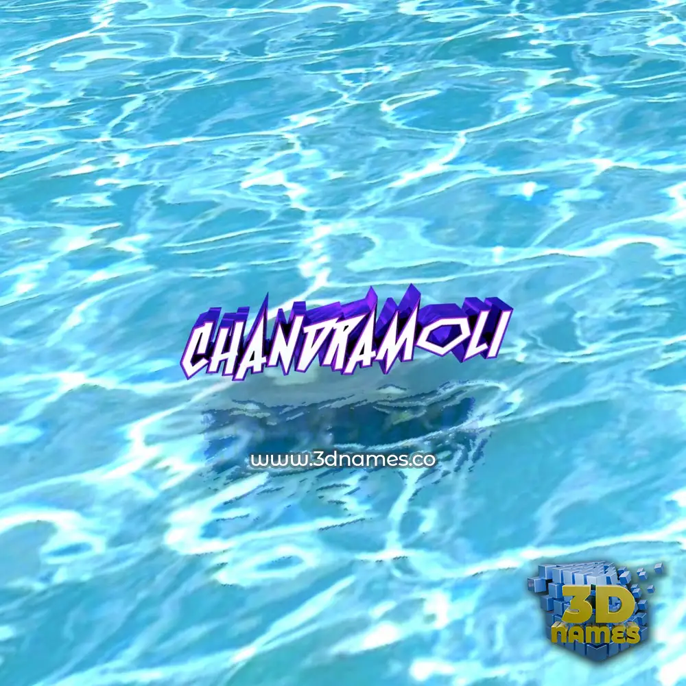 chandramoli in Water style - 3D name wallpaper