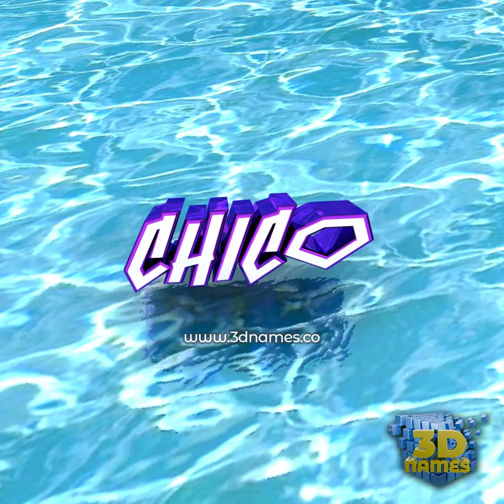 chico in Water style - 3D name wallpaper