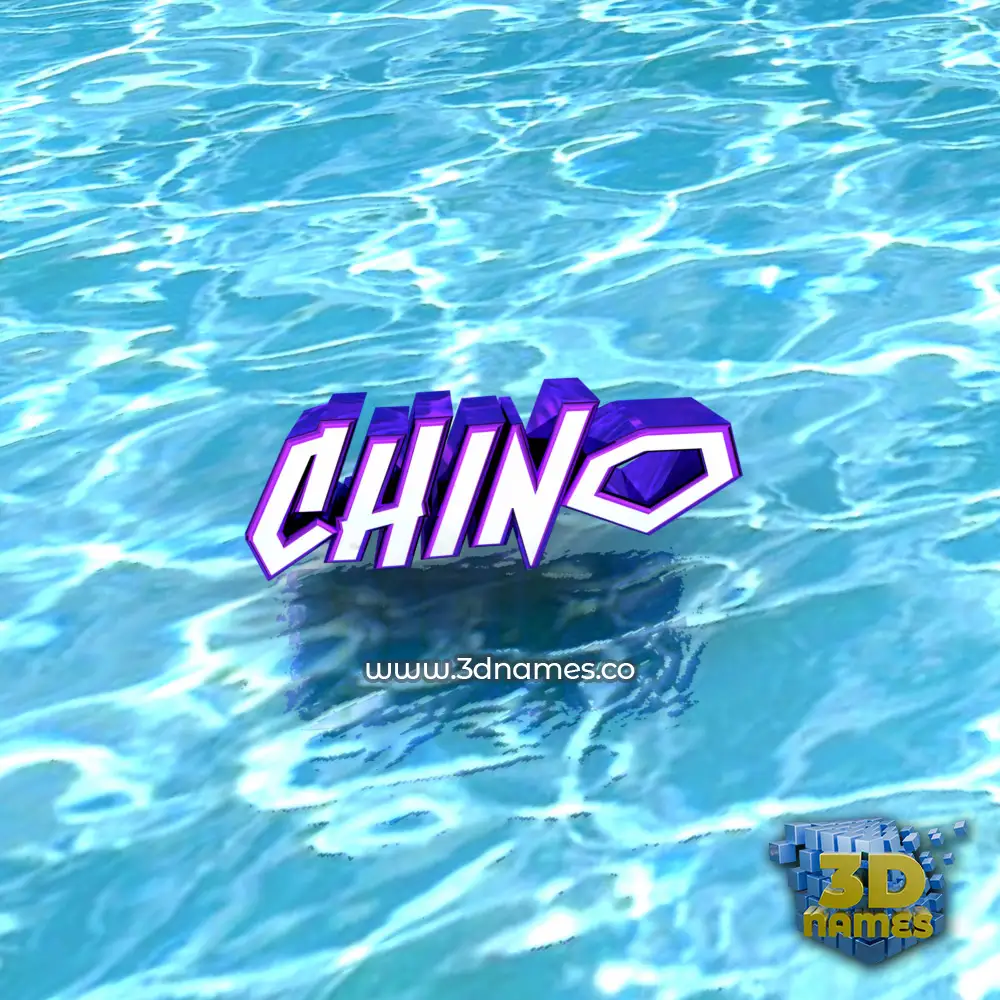 chino in Water style - 3D name wallpaper