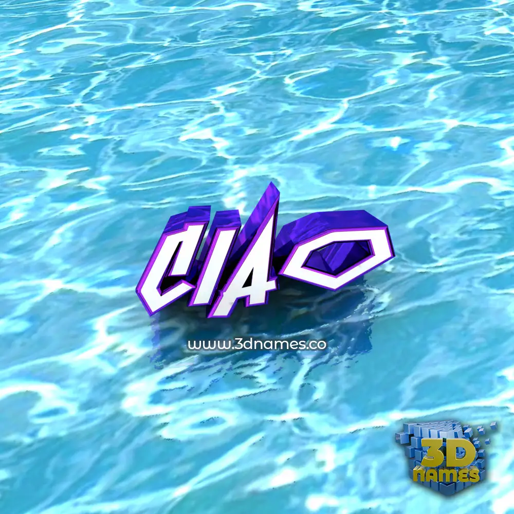 ciao in Water style - 3D name wallpaper