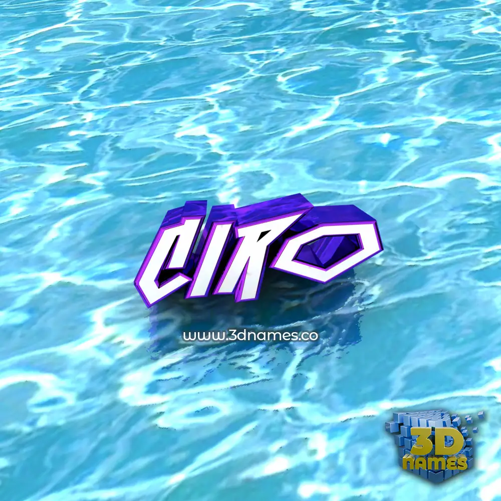 ciro in Water style - 3D name wallpaper
