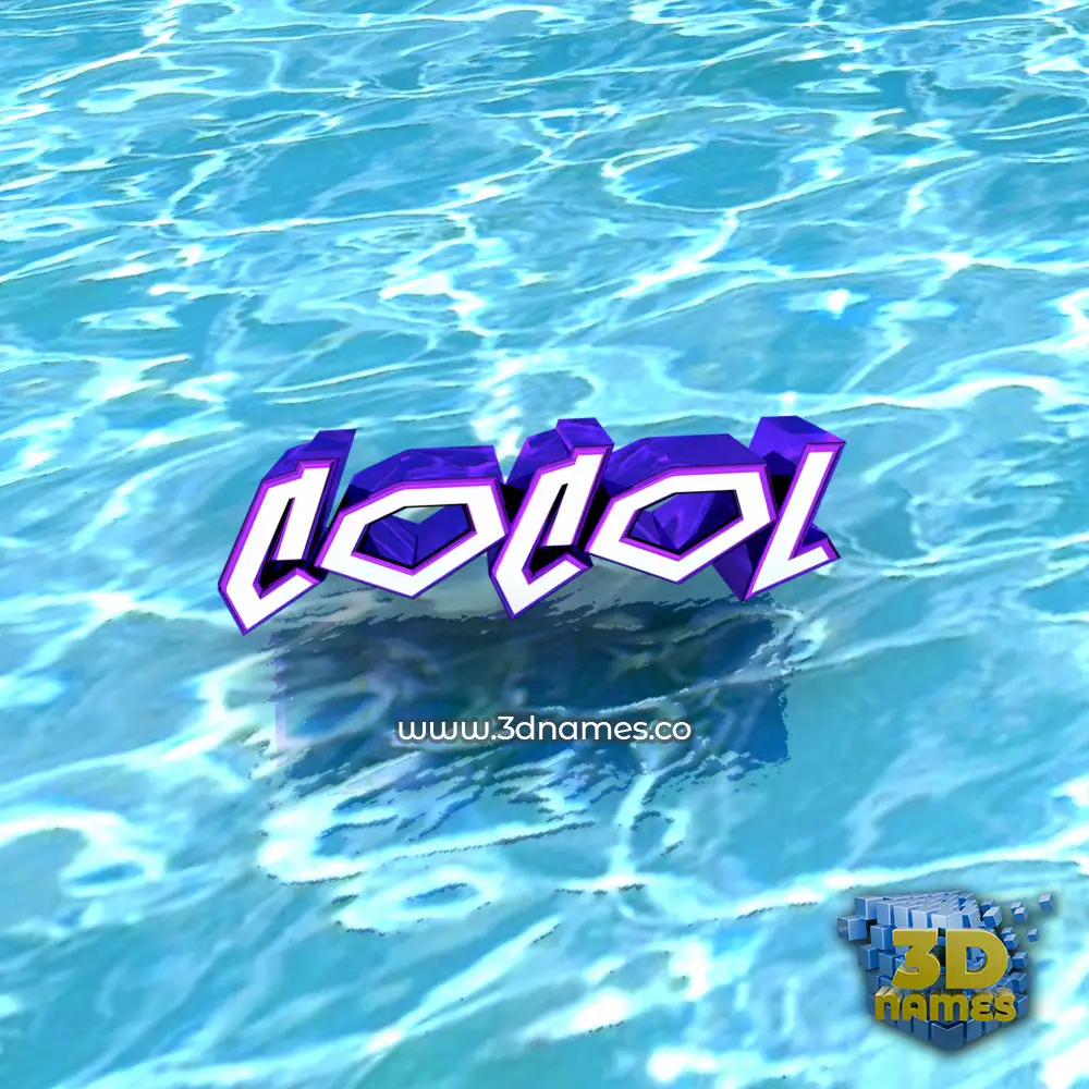 cocol in Water style - 3D name wallpaper