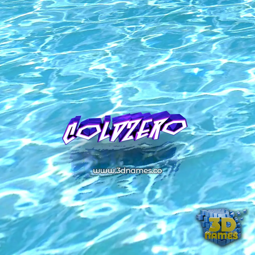 coldzero in Water style - 3D name wallpaper