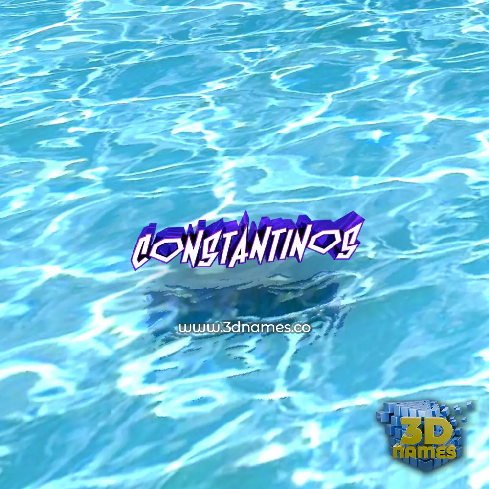 constantinos in Water style - 3D name wallpaper