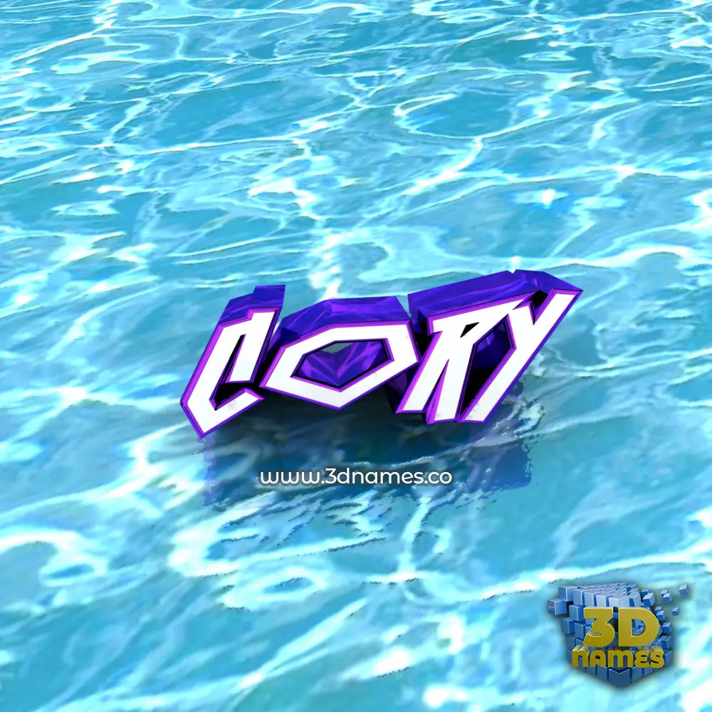 cory in Water style - 3D name wallpaper