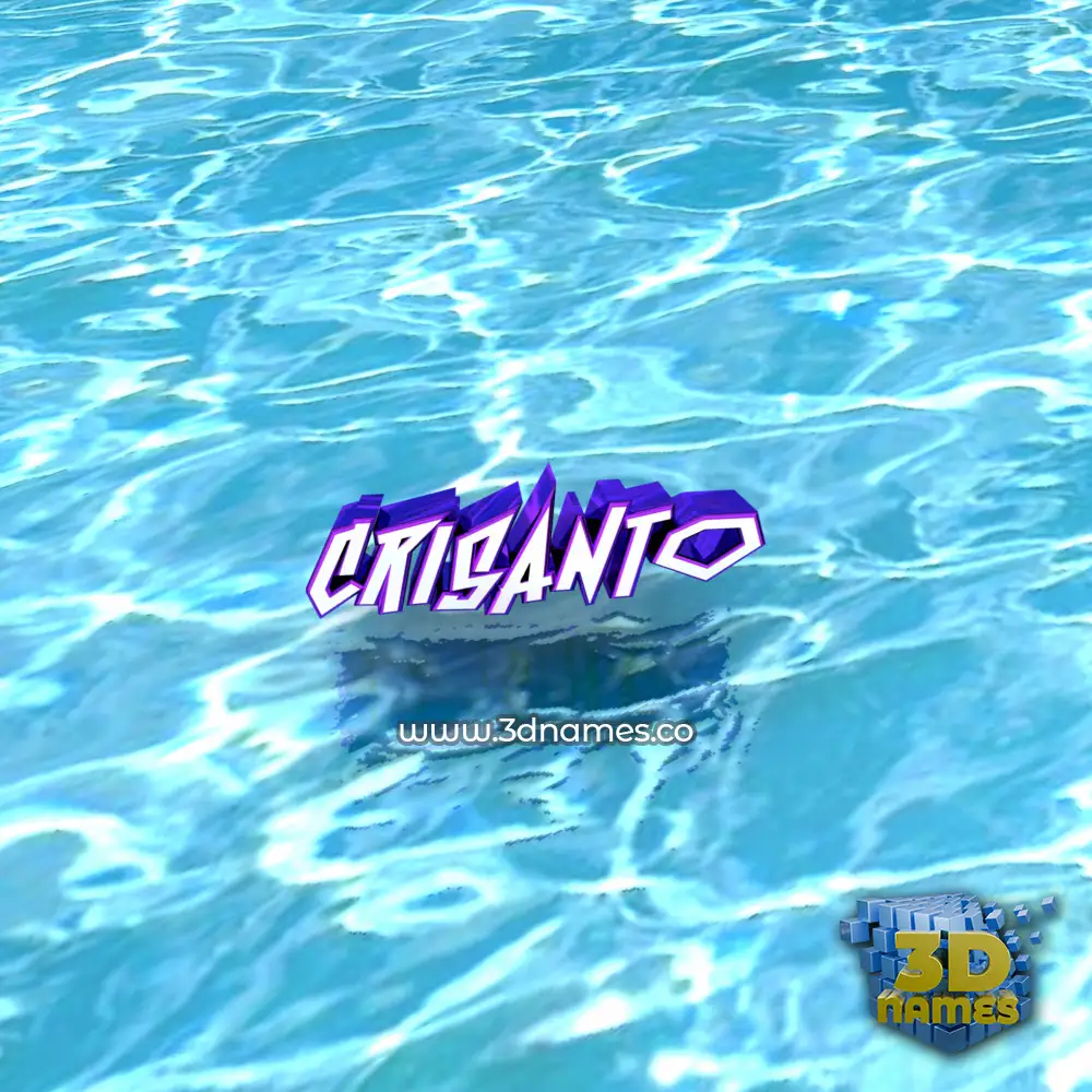 crisanto in Water style - 3D name wallpaper