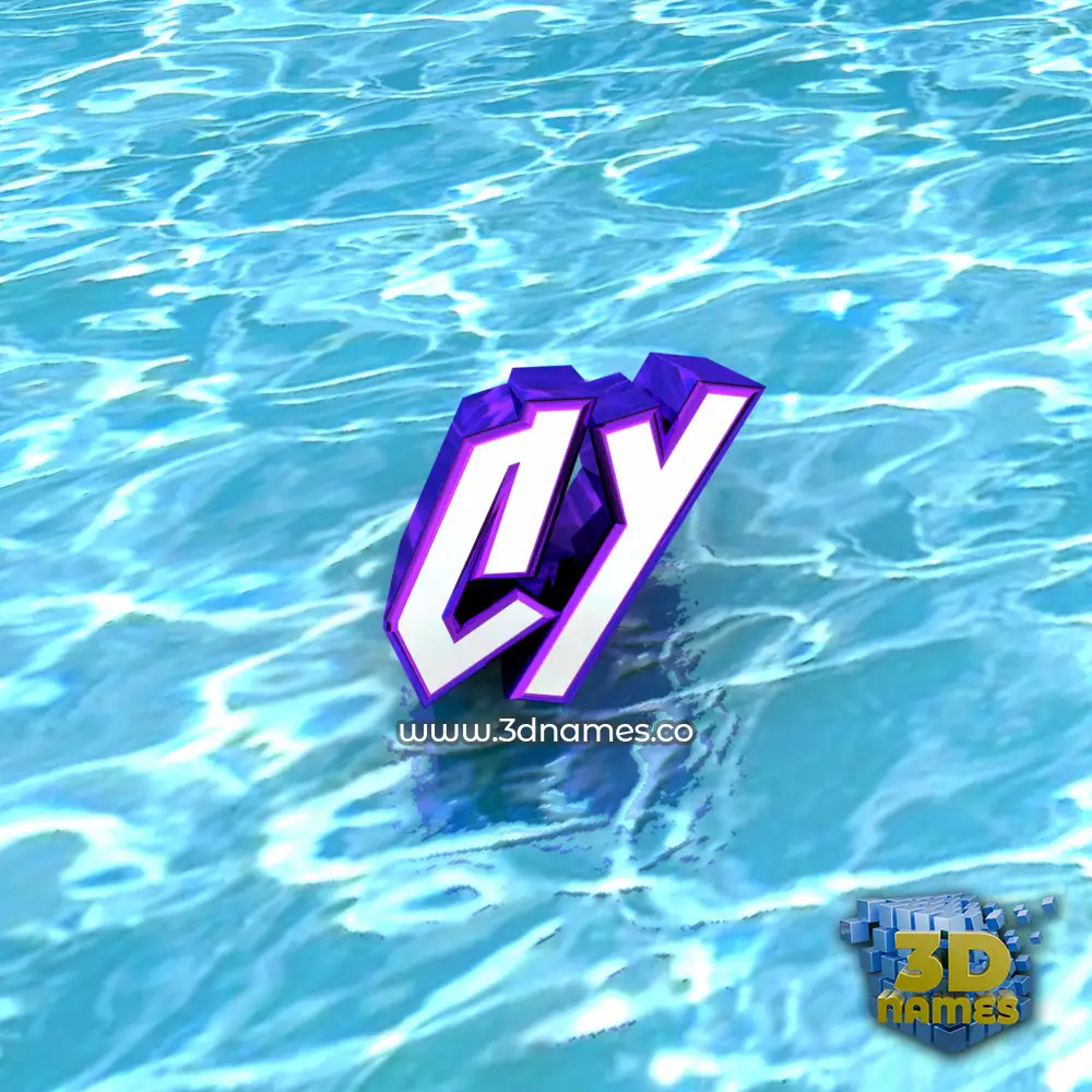 cy in Water style - 3D name wallpaper