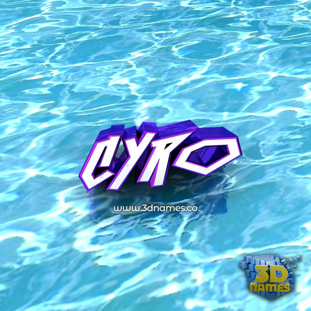 cyro in Water style - 3D name wallpaper
