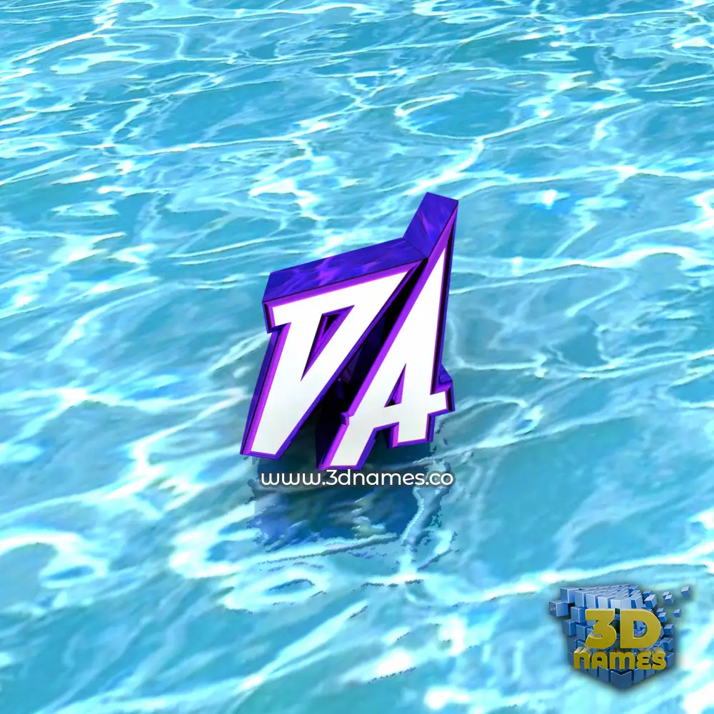 da in Water style - 3D name wallpaper