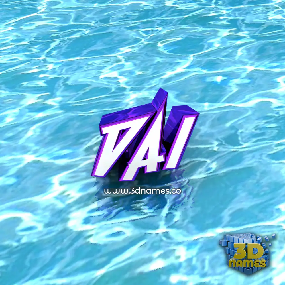 dai in Water style - 3D name wallpaper