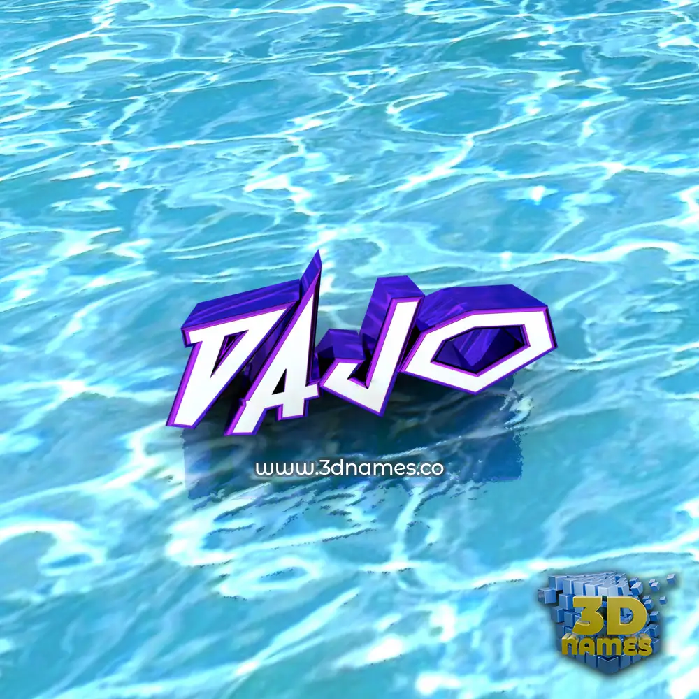 dajo in Water style - 3D name wallpaper