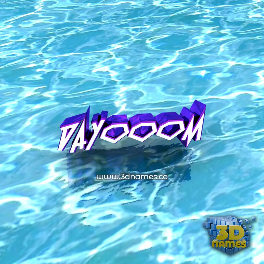 dayooom in Water style - 3D name wallpaper