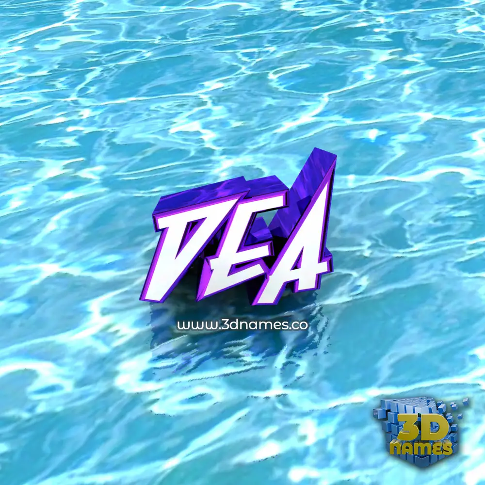 dea in Water style - 3D name wallpaper