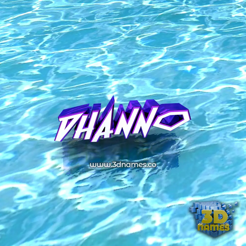 dhanno in Water style - 3D name wallpaper