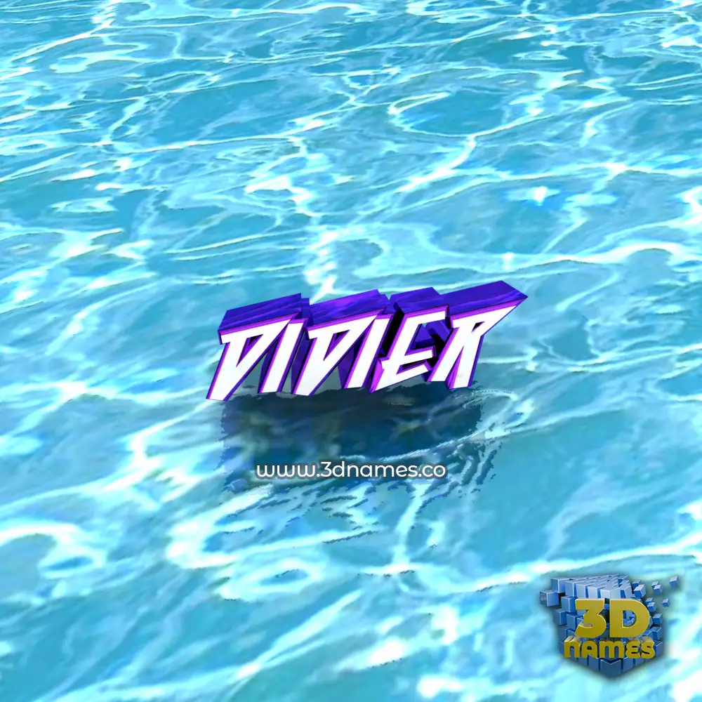 didier in Water style - 3D name wallpaper