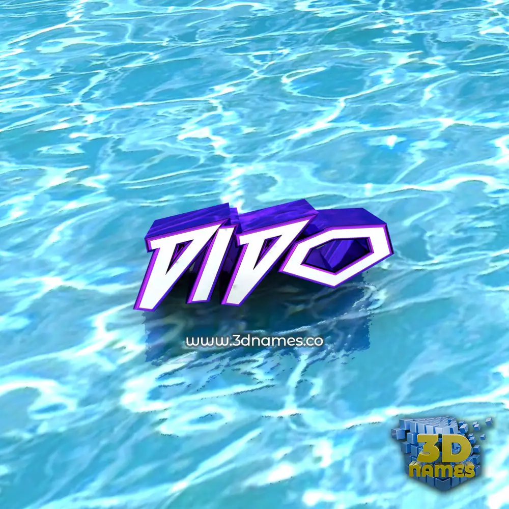 dido in Water style - 3D name wallpaper
