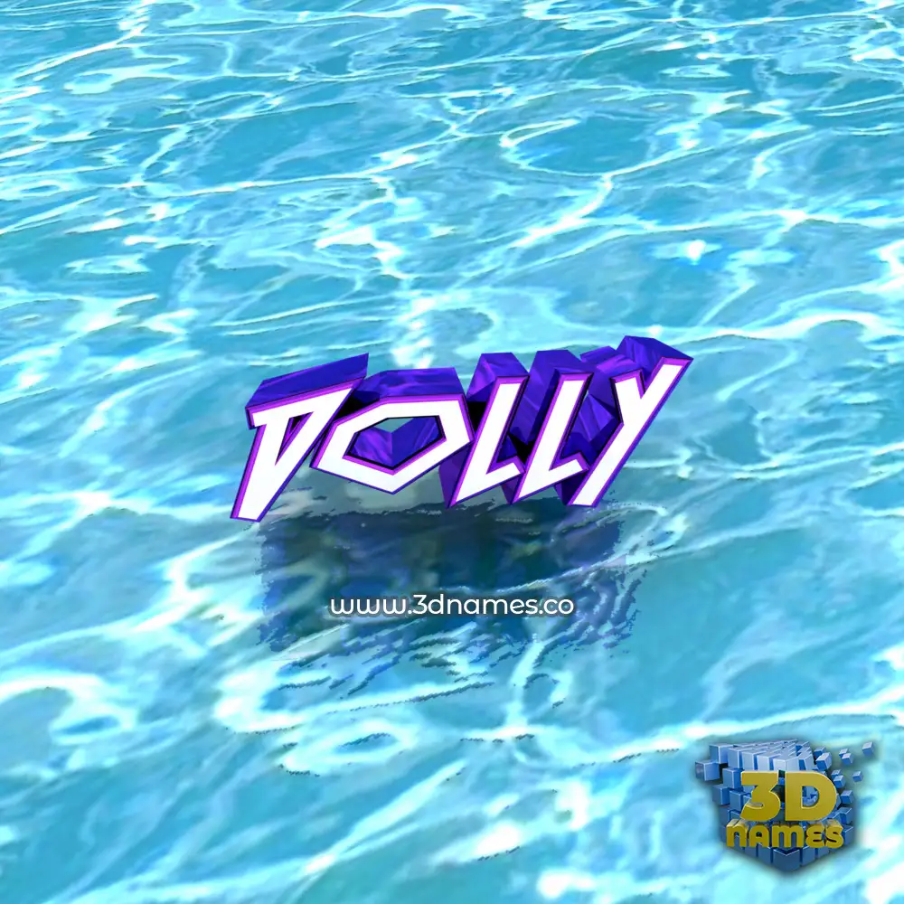 dolly in Water style - 3D name wallpaper