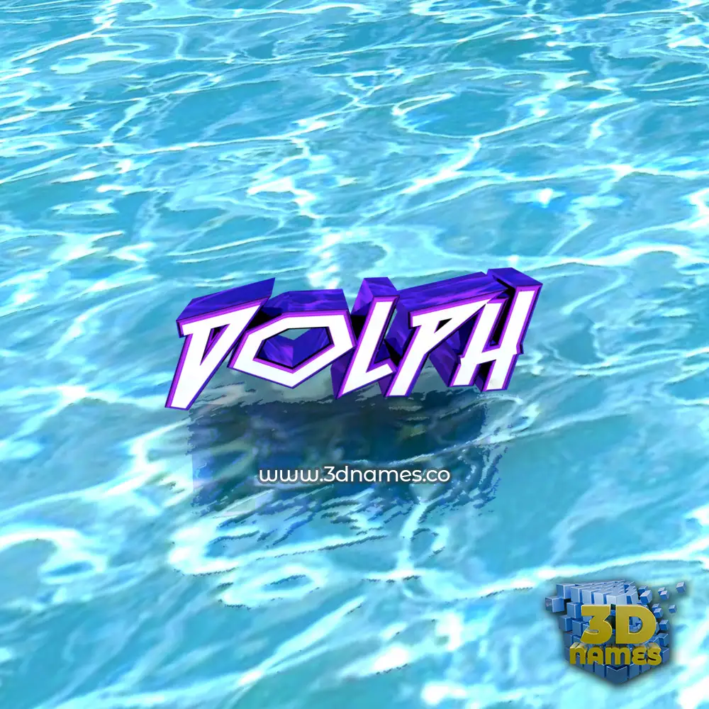 dolph in Water style - 3D name wallpaper
