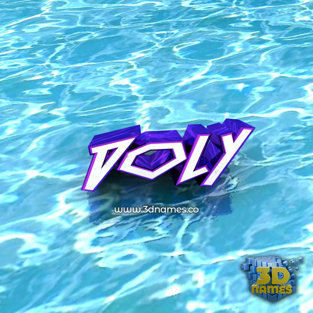 doly in Water style - 3D name wallpaper