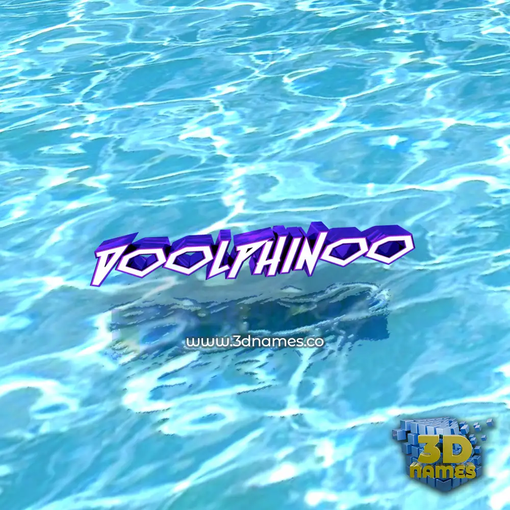 doolphinoo in Water style - 3D name wallpaper