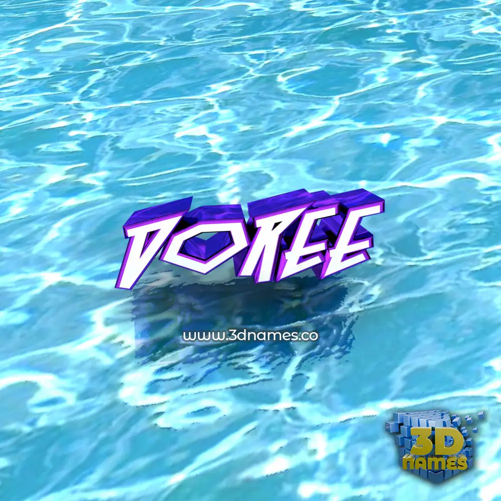 doree in Water style - 3D name wallpaper