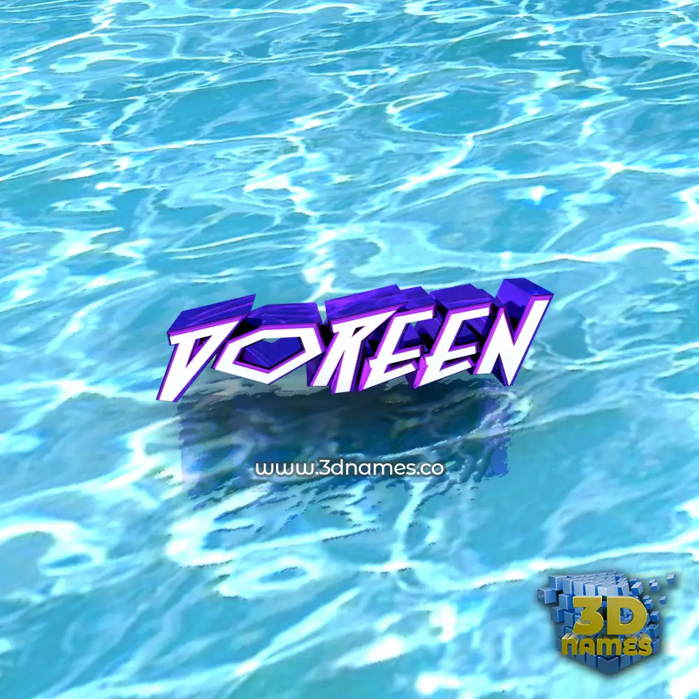 doreen in Water style - 3D name wallpaper