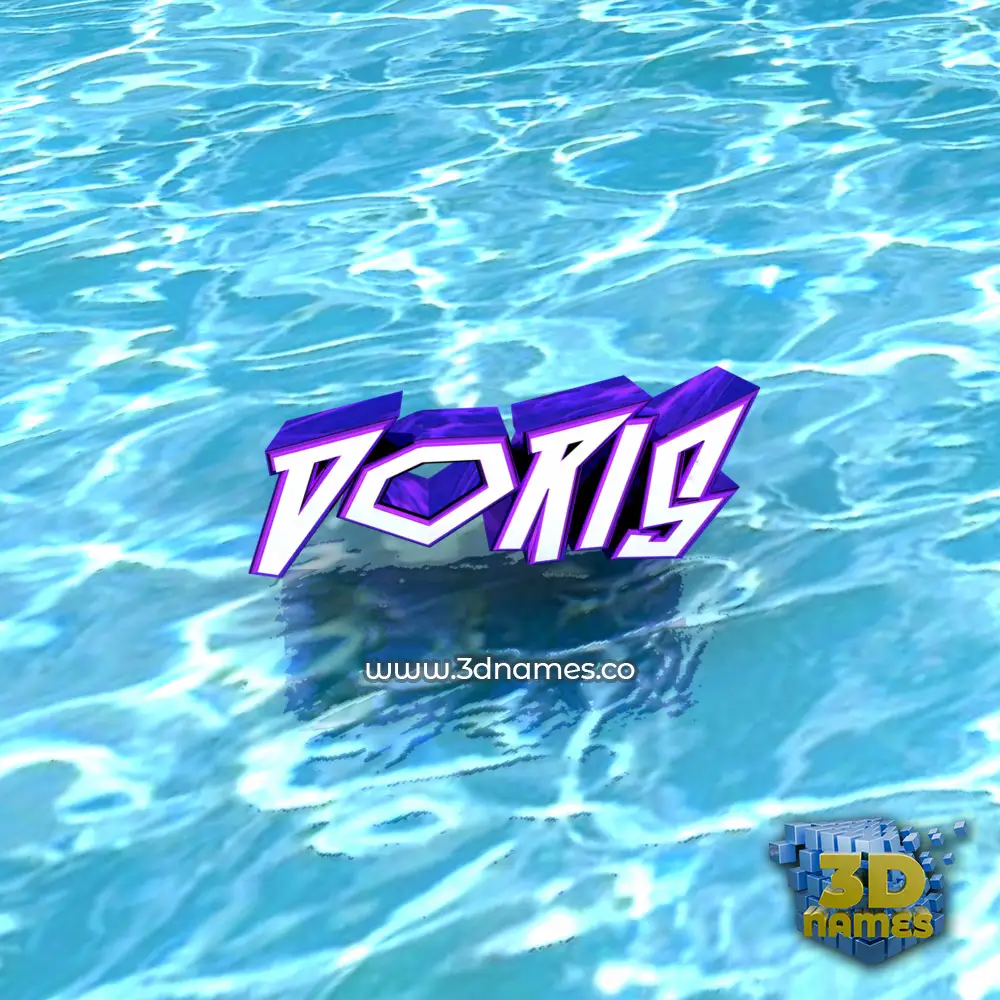 doris in Water style - 3D name wallpaper