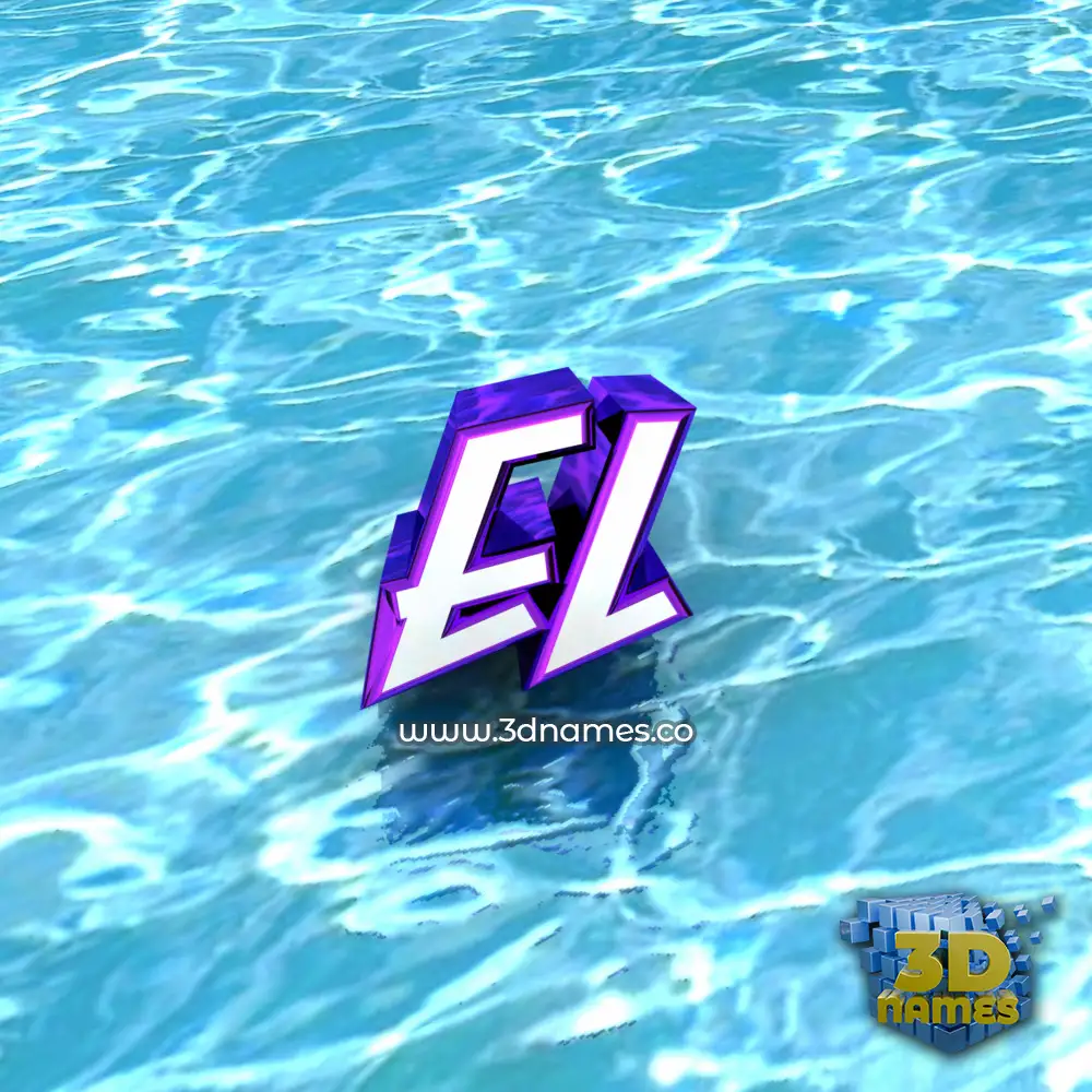 el in Water style - 3D name wallpaper