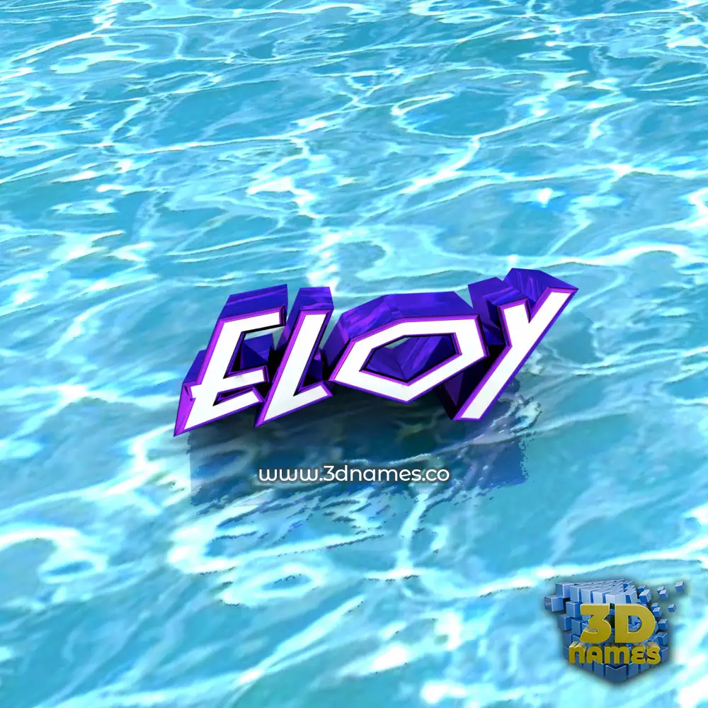 eloy in Water style - 3D name wallpaper