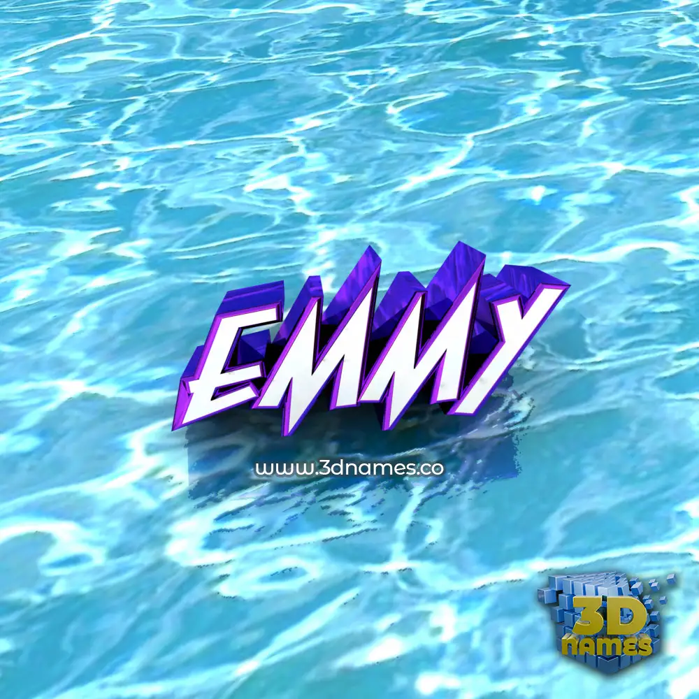 emmy in Water style - 3D name wallpaper