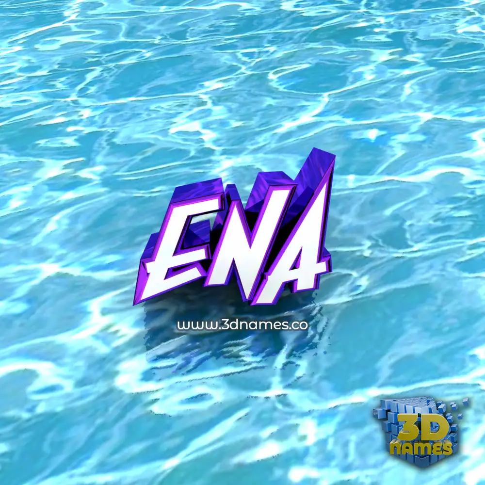 ena in Water style - 3D name wallpaper