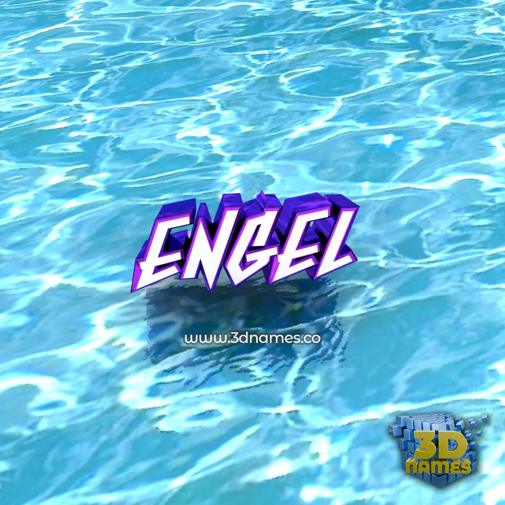 engel in Water style - 3D name wallpaper