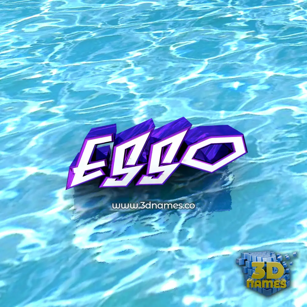 esso in Water style - 3D name wallpaper