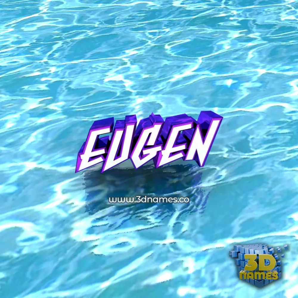 eugen in Water style - 3D name wallpaper
